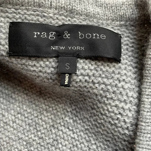 RAG & BONE 100% Wool Open Front Cardigan Knit Sweater - Picture 2 of 9